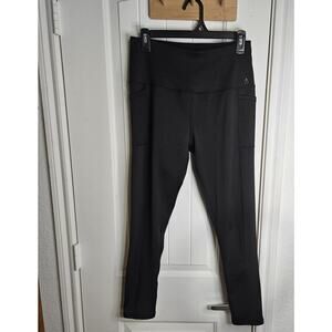Aeropostale Women's Size L Black Workout Gym Leggings Performance Sport
